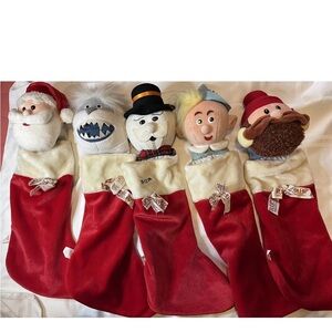 VTG Rudolph’s The Island of Misfit Toys Christmas Stockings Lot of 5 Characters